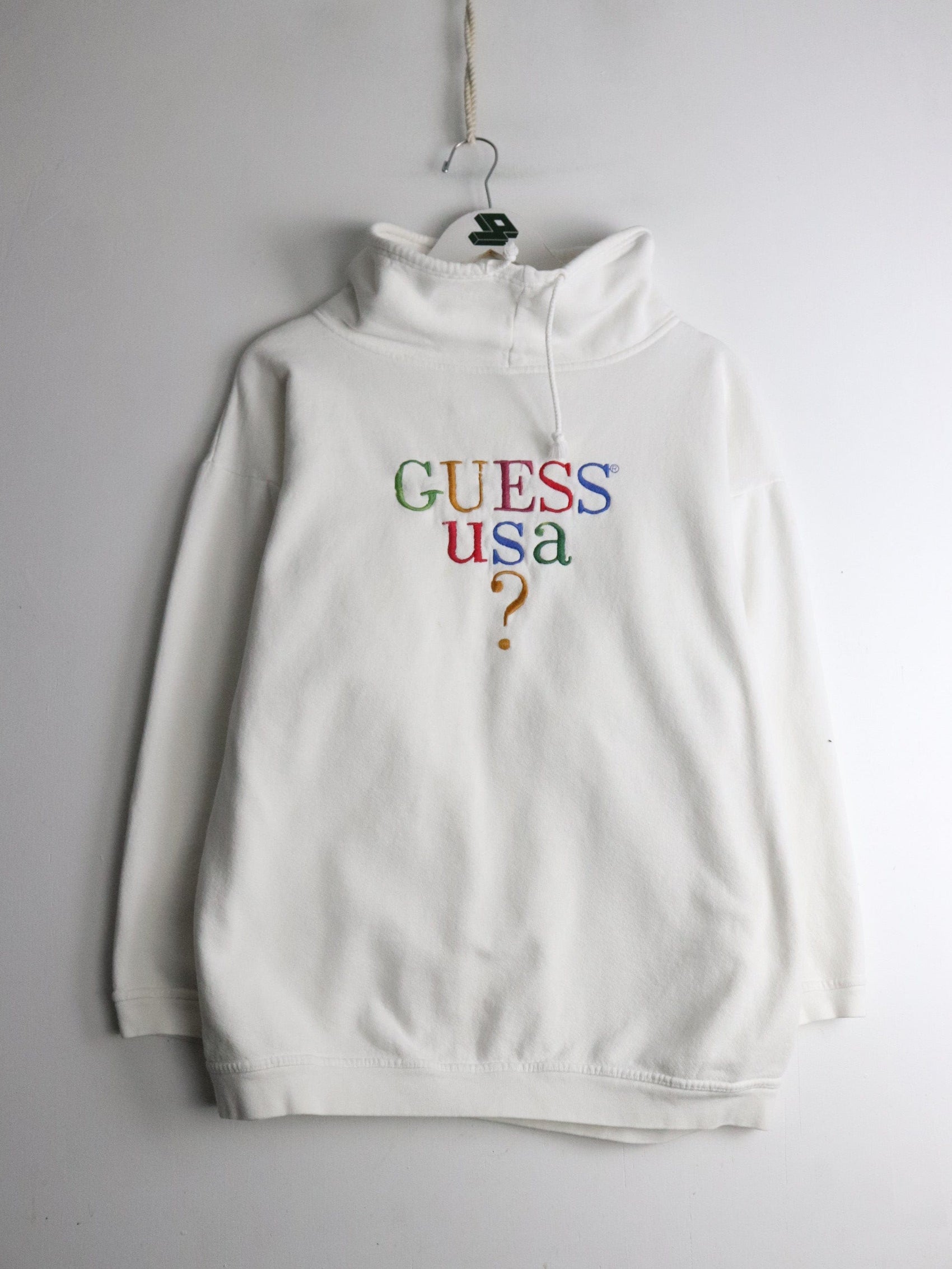 Guess Sweatshirts & Hoodies Vintage Guess Sweatshirt Fits Womens Large White
