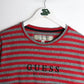 Guess T Shirt Mens Medium Grey Red Striped from propervintagecanada