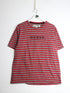 Guess T Shirt Mens Medium Grey Red Striped from propervintagecanada