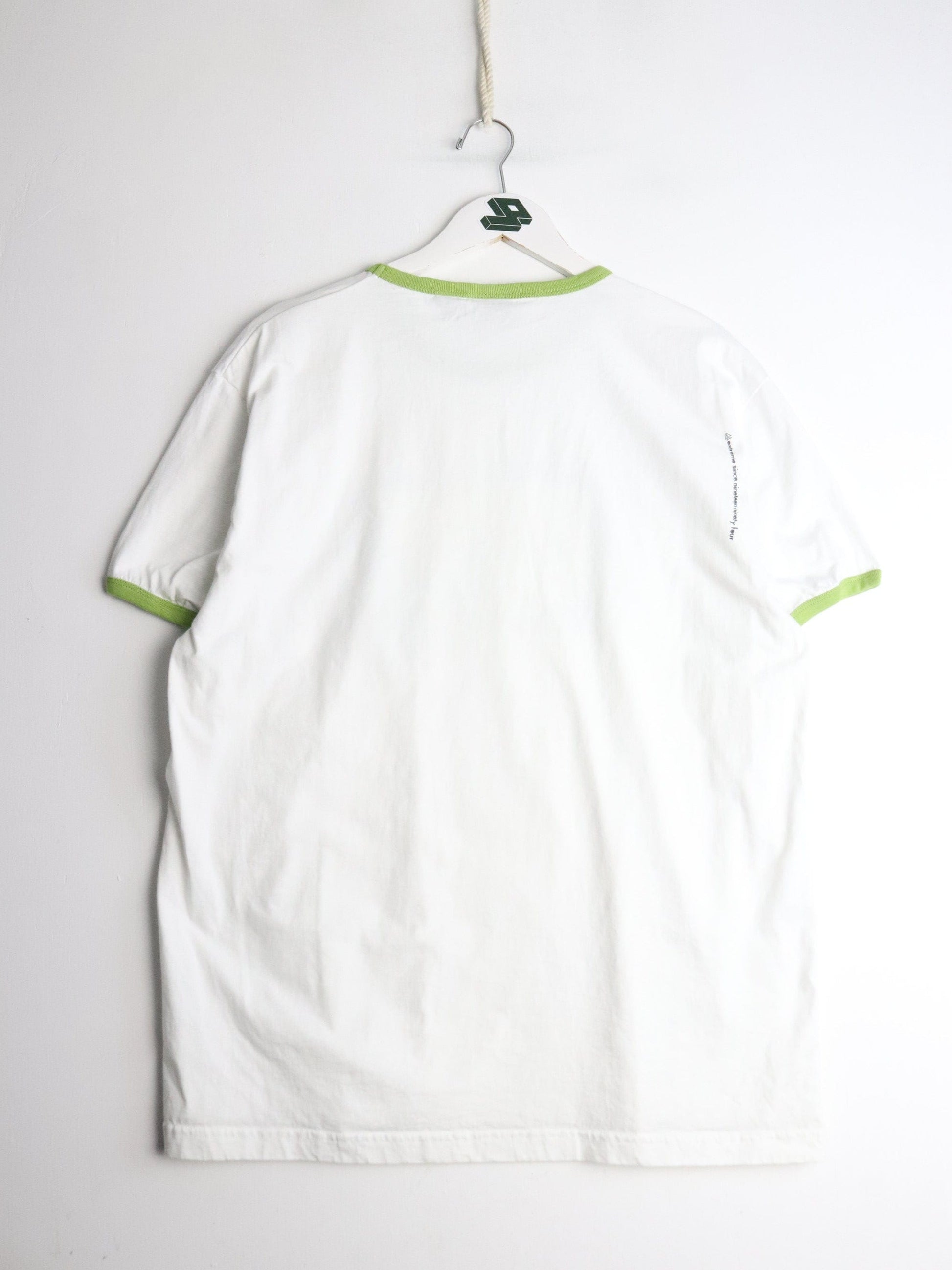 H & O Sport T Shirt Mens Slim XL White Ringer Cycling from propervintagecanada
