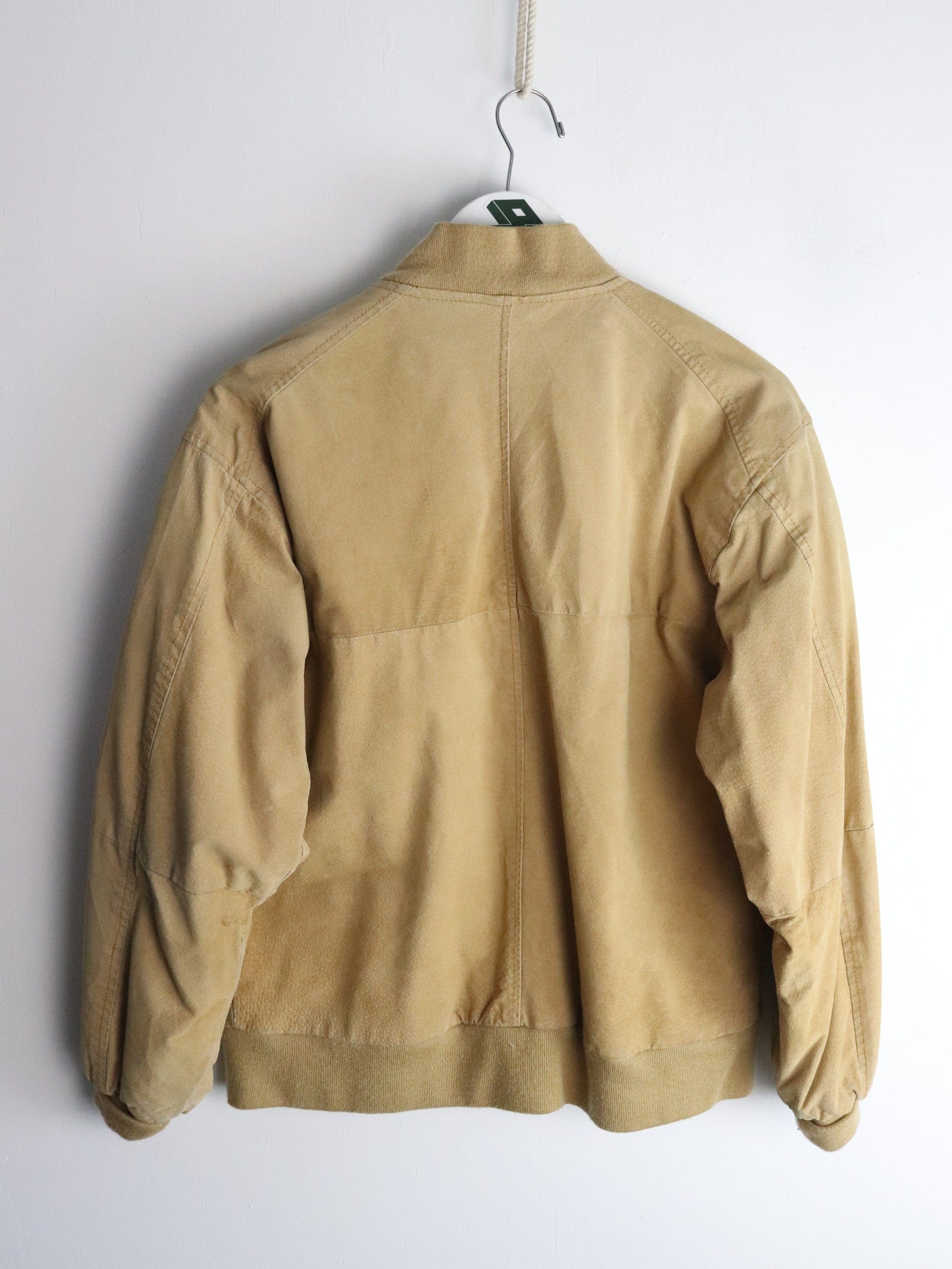 Haband Leather Jacket Mens Small Yellow from propervintagecanada