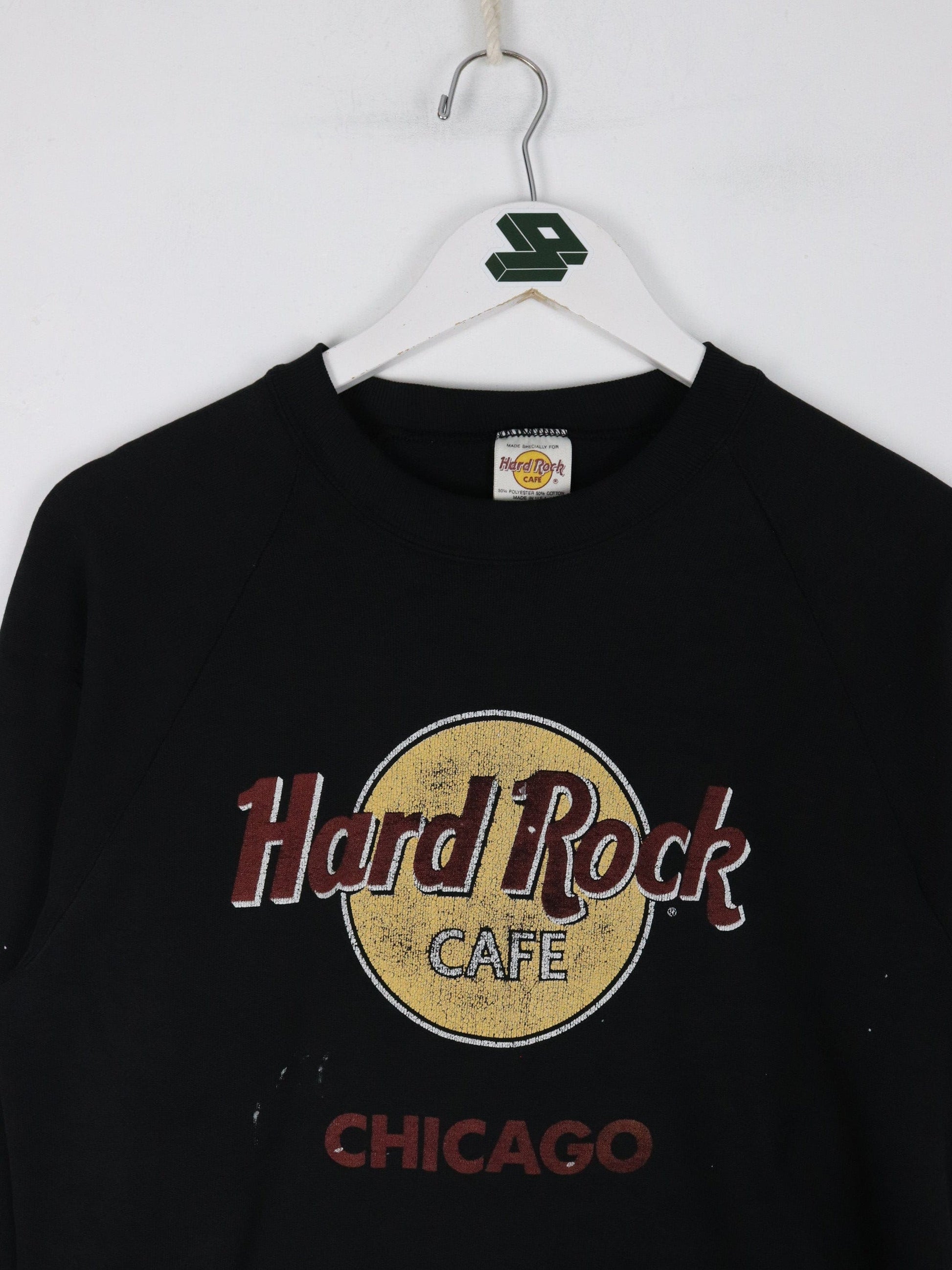 Hard Rock Cafe Sweatshirts & Hoodies Vintage Hard Rock Cafe Sweatshirt Fits Mens Small Black 90s