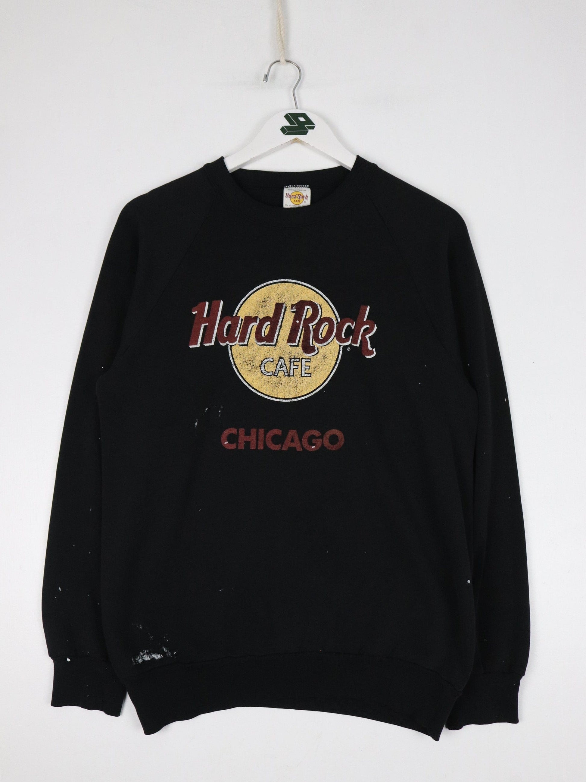 Hard Rock Cafe Sweatshirts & Hoodies Vintage Hard Rock Cafe Sweatshirt Fits Mens Small Black 90s