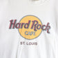 Hard Rock Cafe T Shirt Mens Small White St. Louis