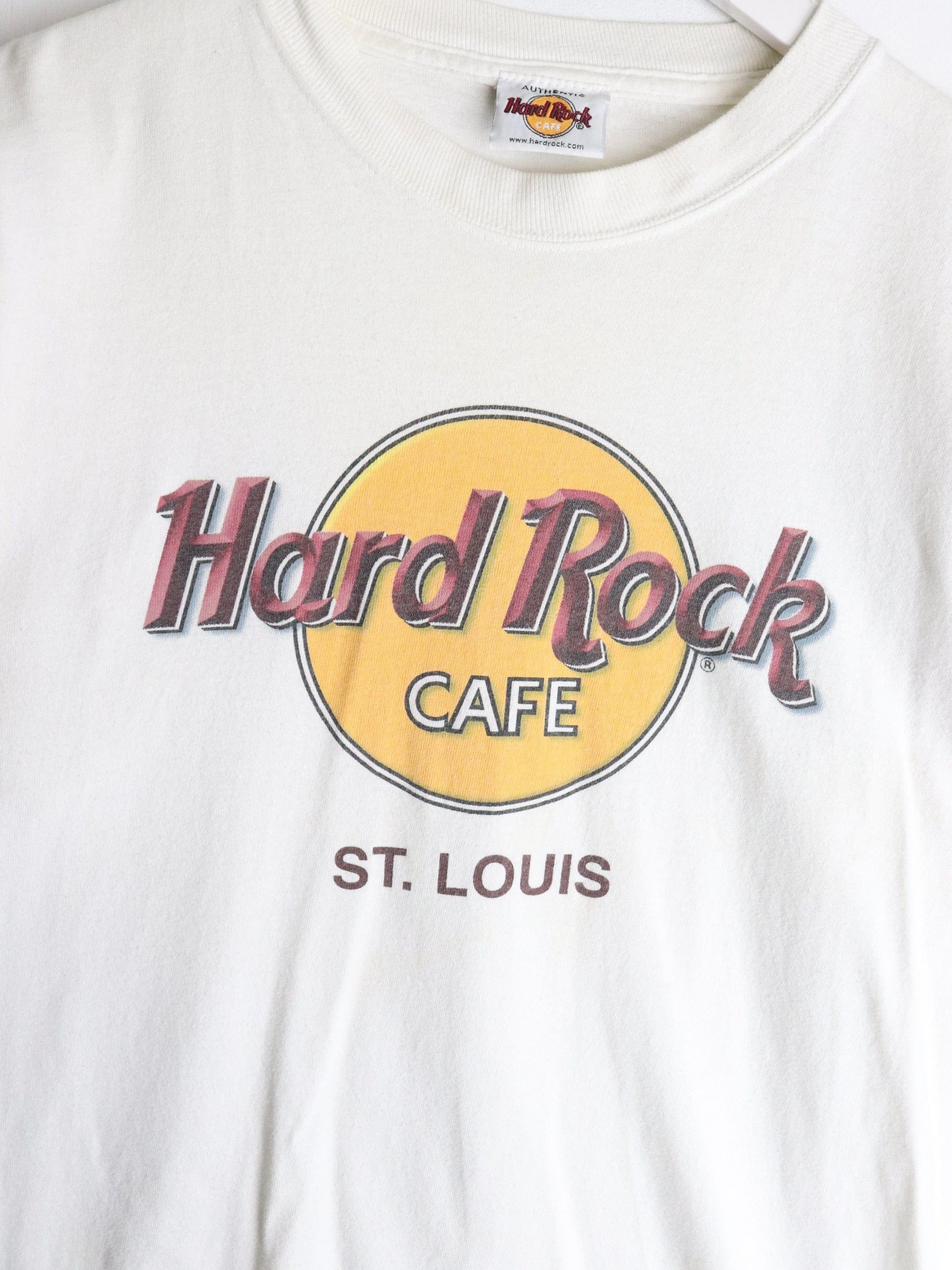 Hard Rock Cafe T Shirt Mens Small White St. Louis