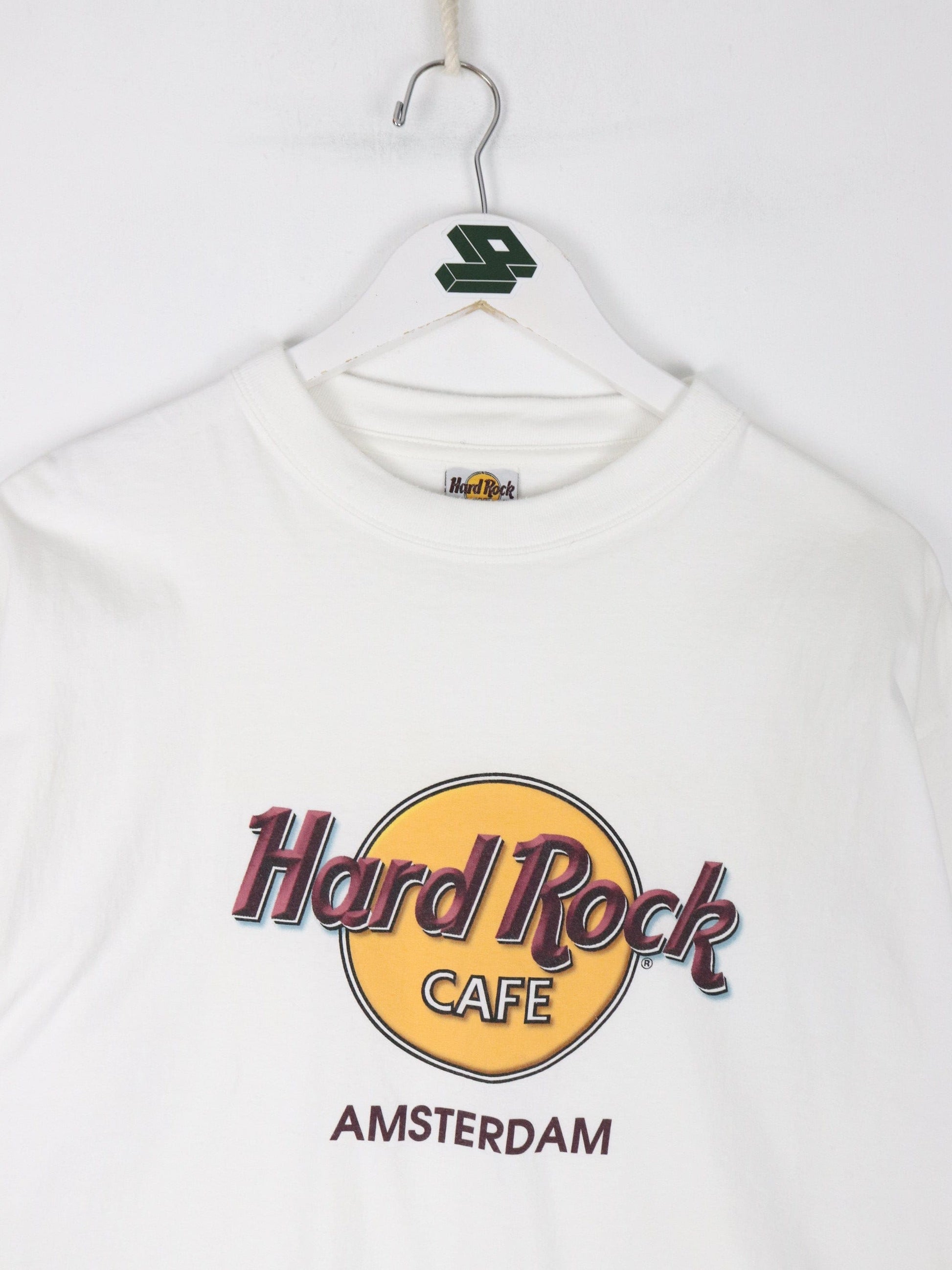 Hard Rock Cafe T-Shirts & Tank Tops Hard Rock Cafe T Shirt Mens Large White Amsterdam