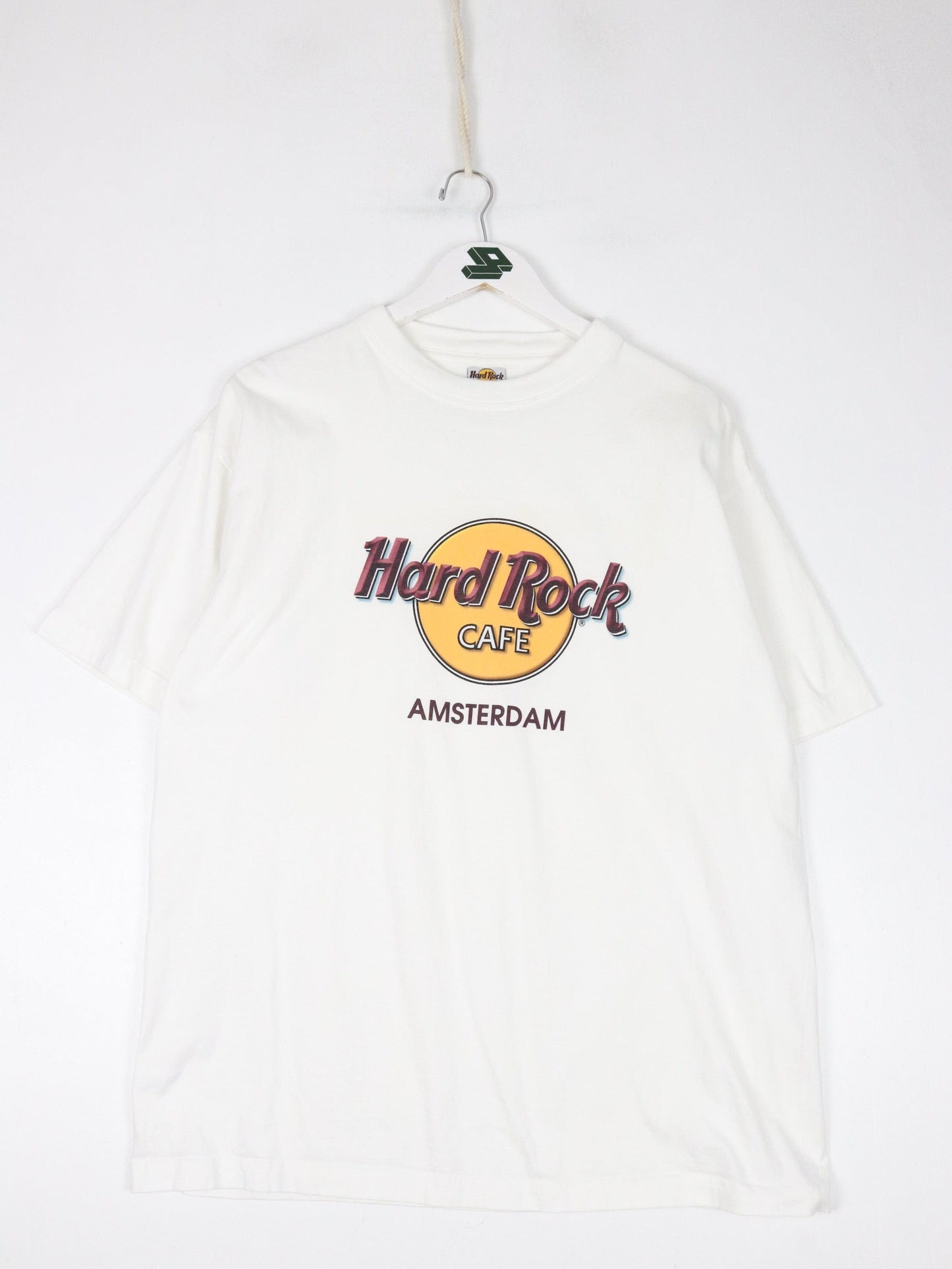 Hard Rock Cafe T-Shirts & Tank Tops Hard Rock Cafe T Shirt Mens Large White Amsterdam