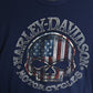 Harley Davidson T-Shirts & Tank Tops Harley Davidson T Shirt Mens Medium Blue Motorcycles