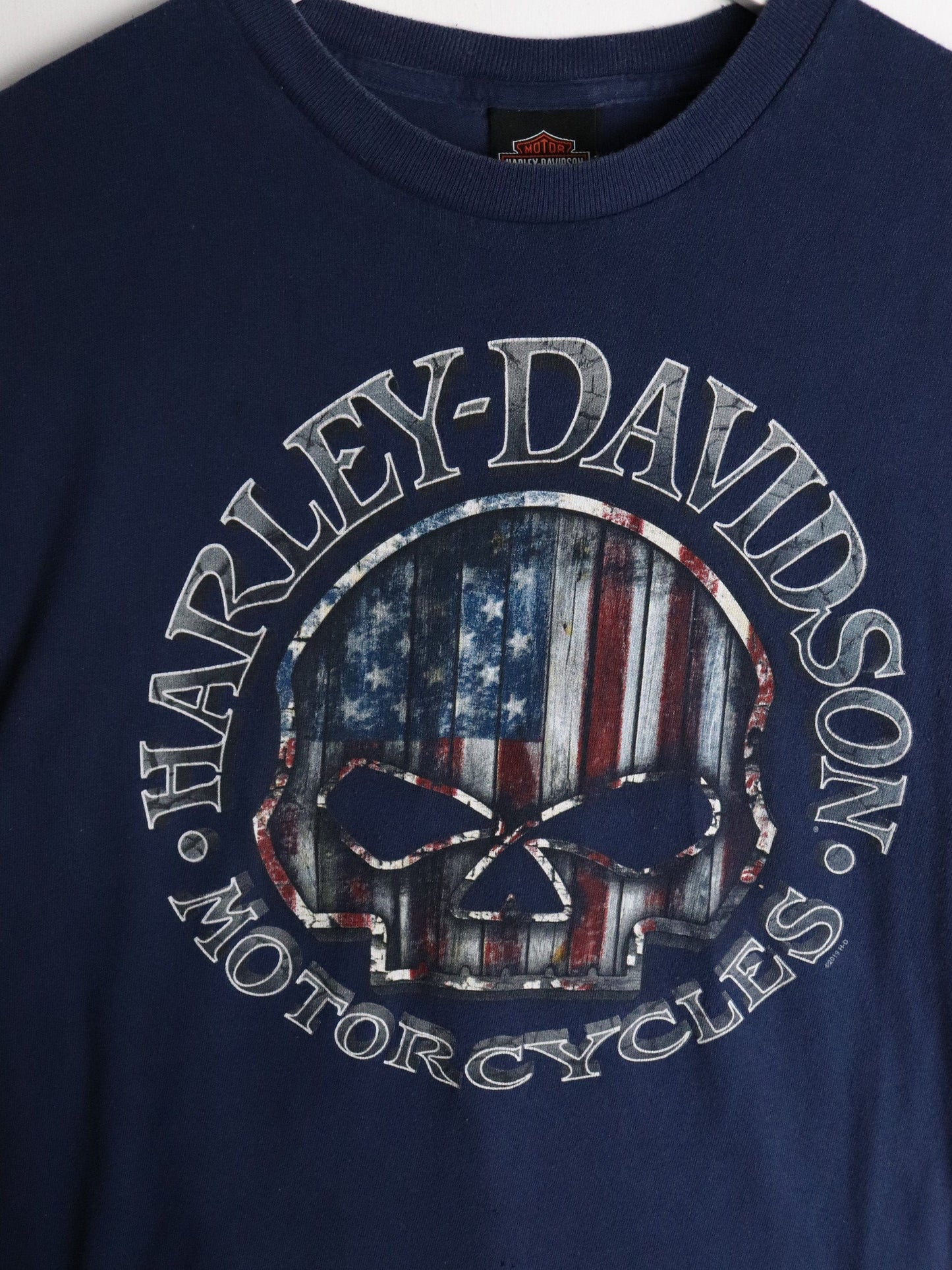 Harley Davidson T-Shirts & Tank Tops Harley Davidson T Shirt Mens Medium Blue Motorcycles