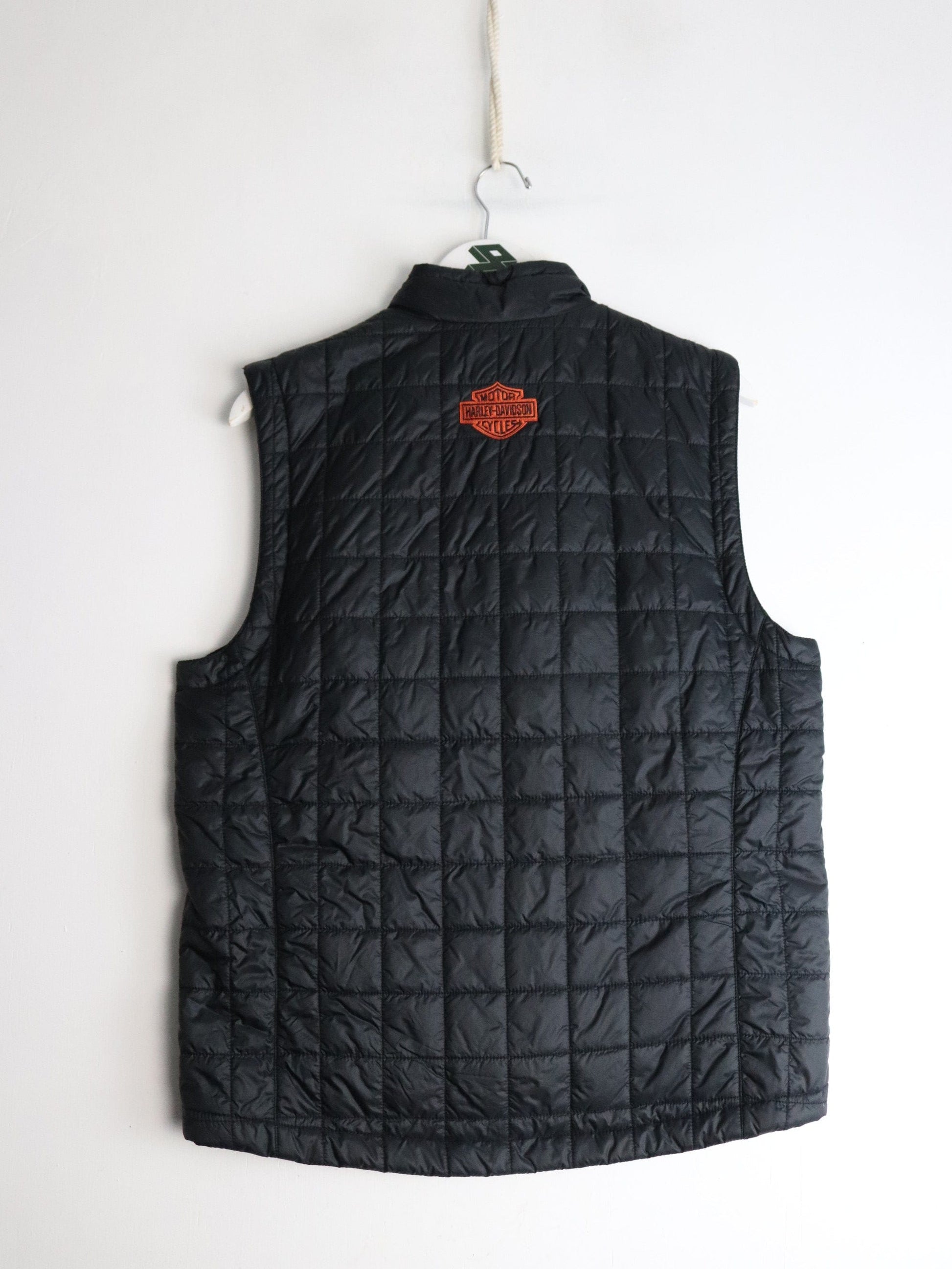 Harley Davidson Vest Womens Medium Black from propervintagecanada