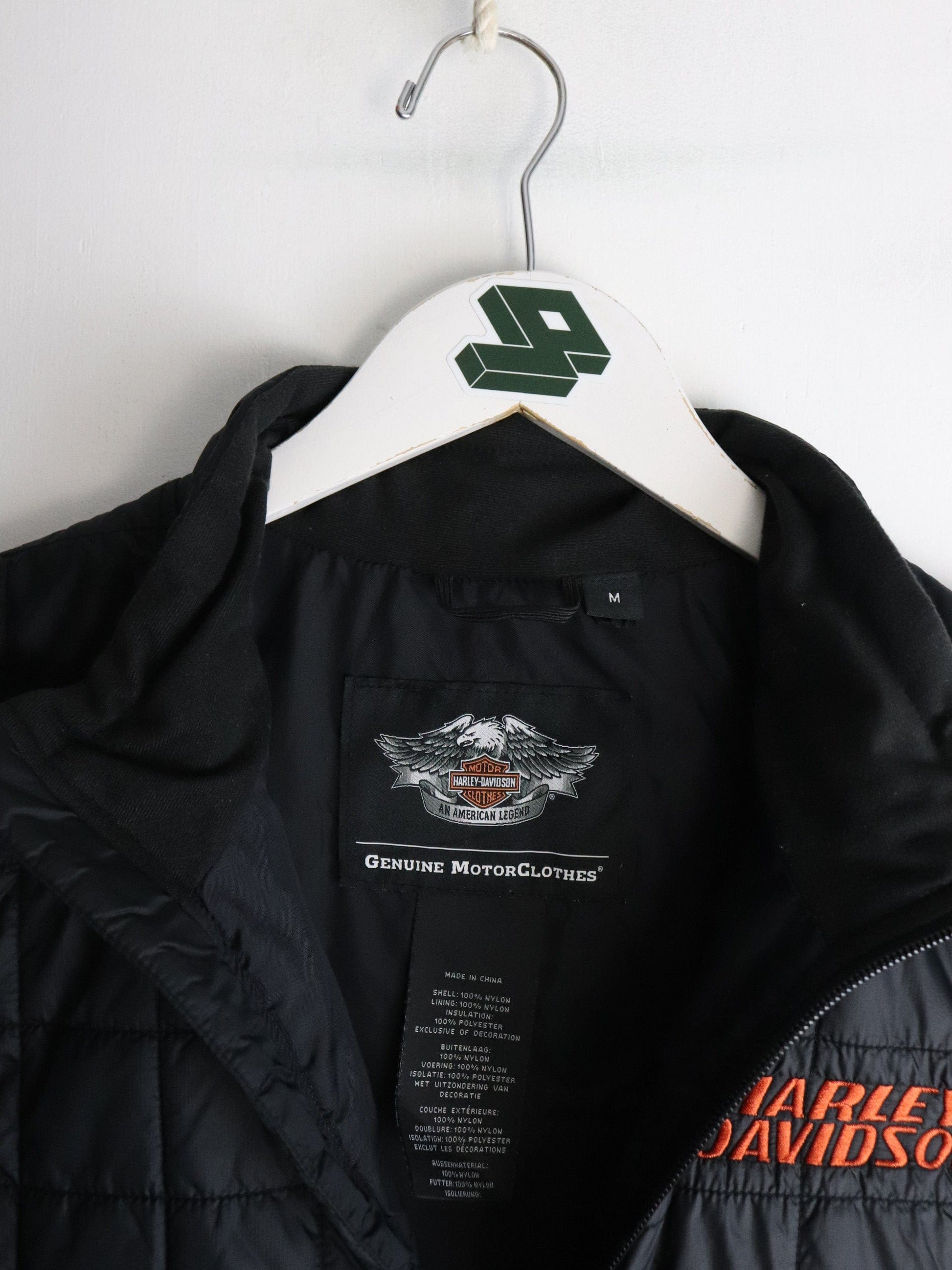 Harley Davidson Vest Womens Medium Black from propervintagecanada