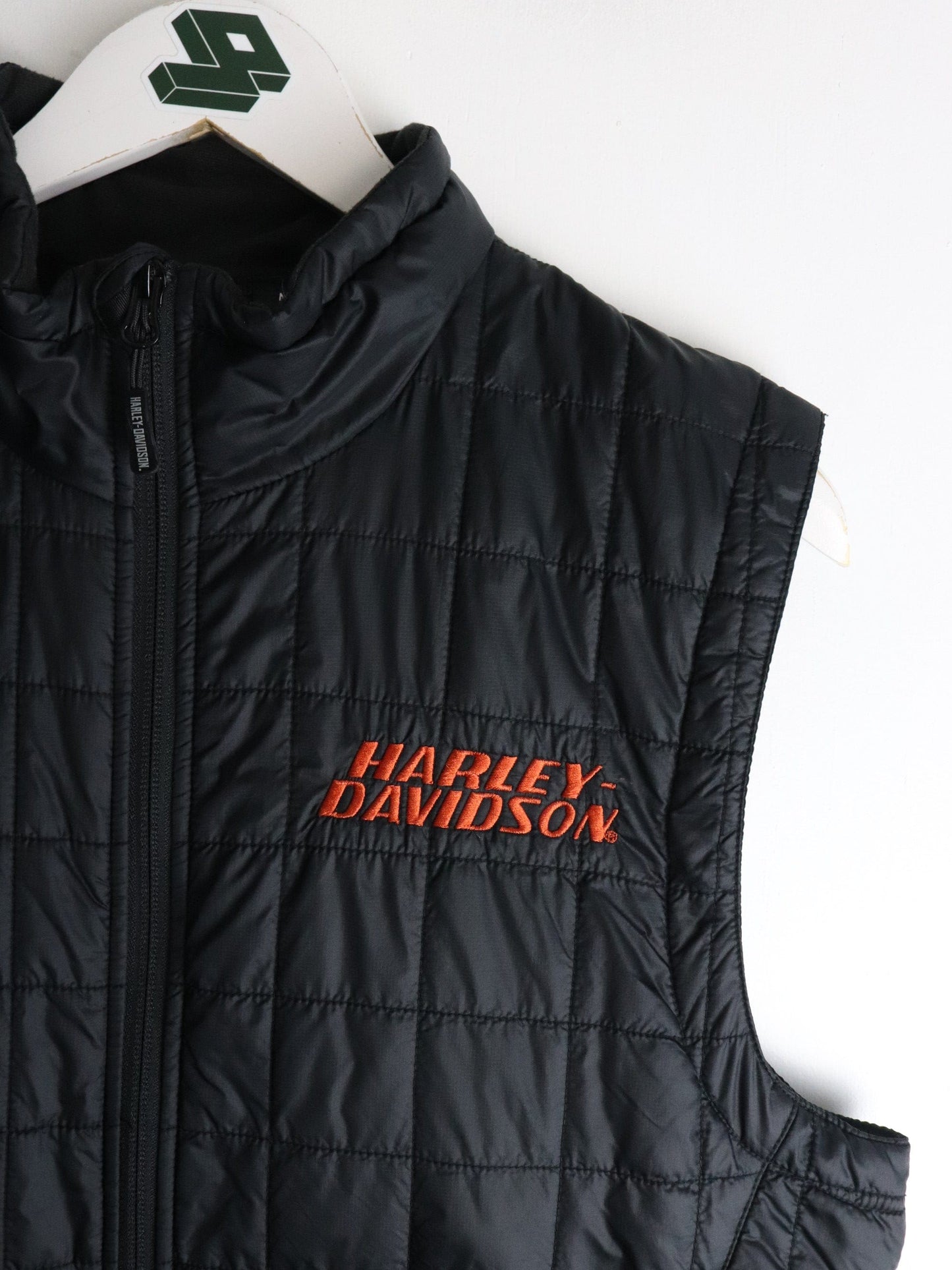 Harley Davidson Vest Womens Medium Black from propervintagecanada