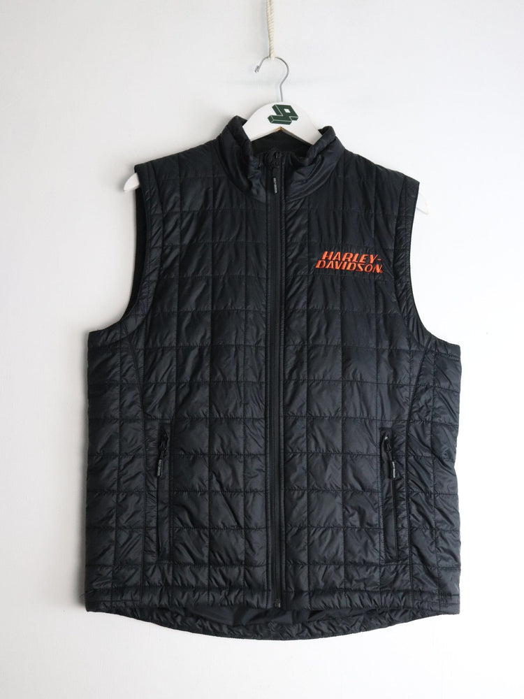 Harley Davidson Vest Womens Medium Black from propervintagecanada