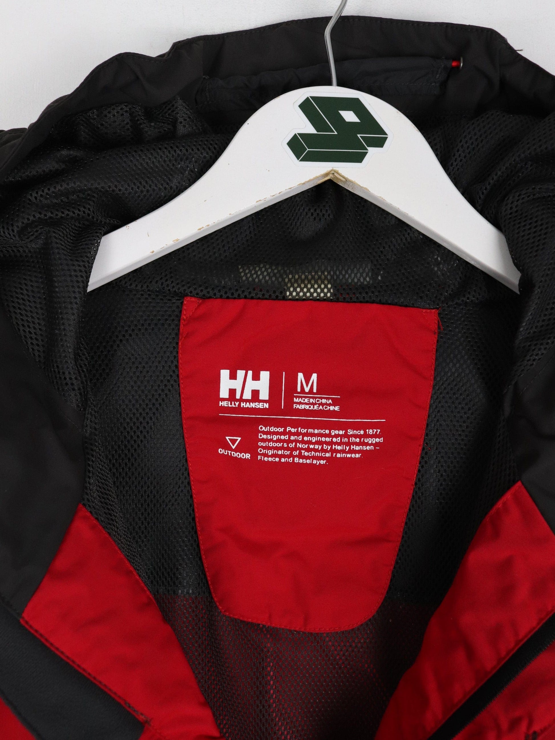 Helly Hansen Jacket Mens Medium Red Water Proof Outdoors