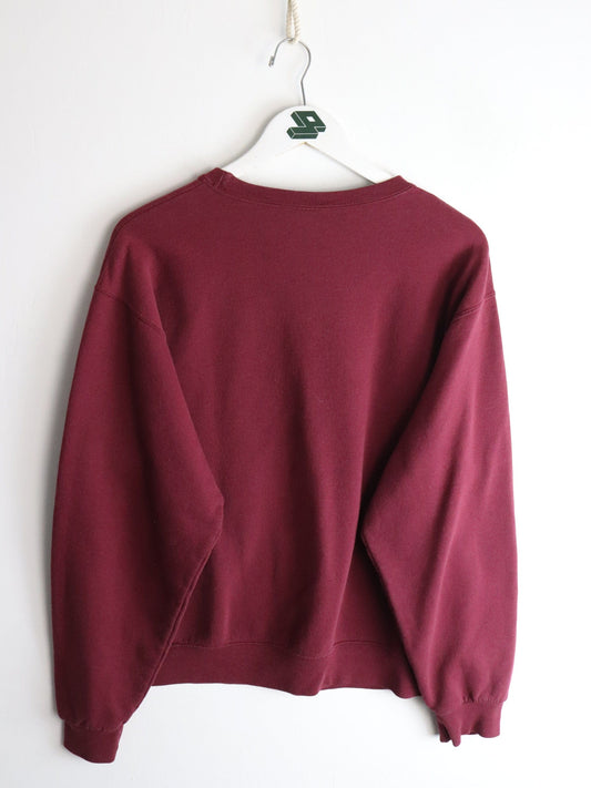 Hillman College Sweatshirt Mens Medium Red