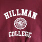 Hillman College Sweatshirt Mens Medium Red from propervintagecanada