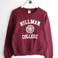 Hillman College Sweatshirt Mens Medium Red from propervintagecanada