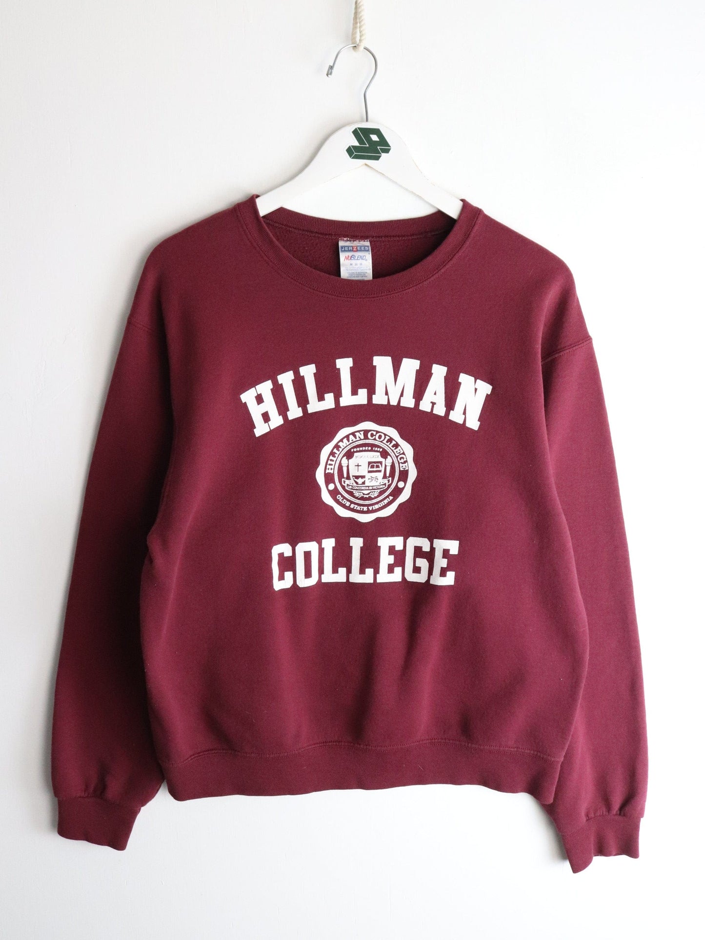Hillman College Sweatshirt Mens Medium Red from propervintagecanada