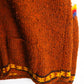 Himalayan Knit Sweater Mens Large Orange Knit Full Zip Nepal from propervintagecanada