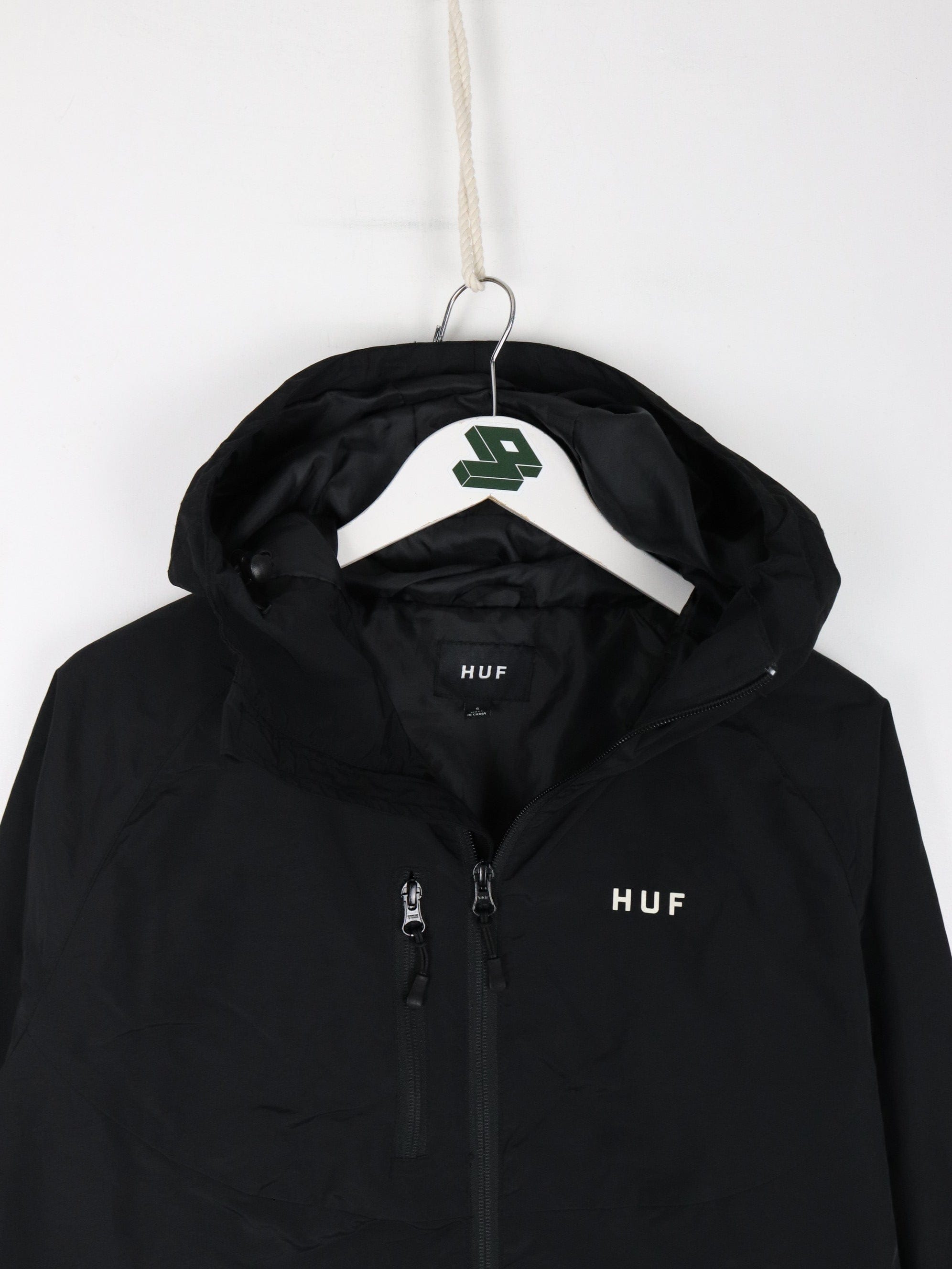 Huf standard white 2025 windbreaker jacket