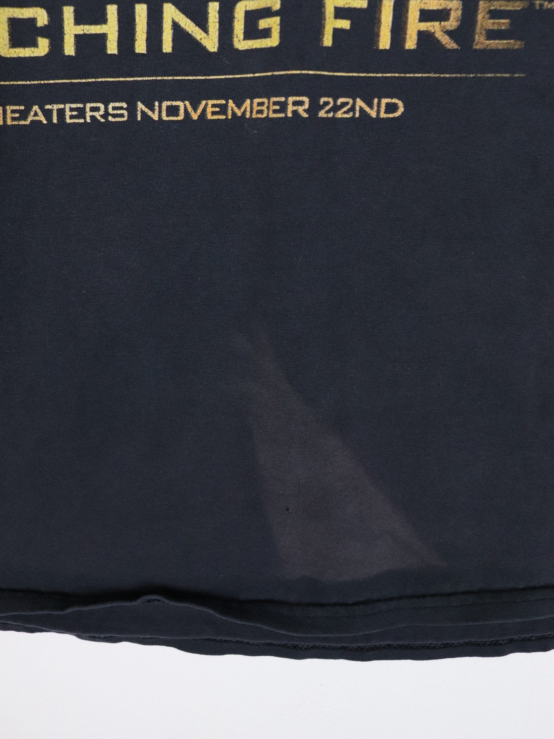 Hunger Games Catching Fire T Shirt Mens Large Black Promo