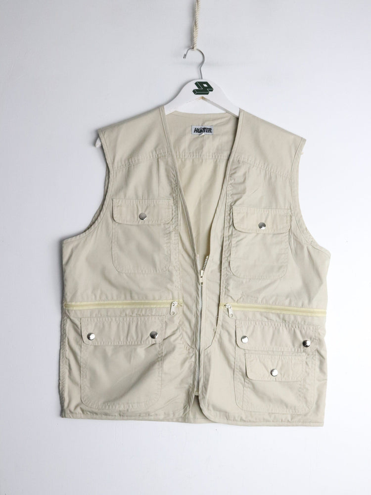 Hunter Vest Mens Small Beige Fishing from propervintagecanada