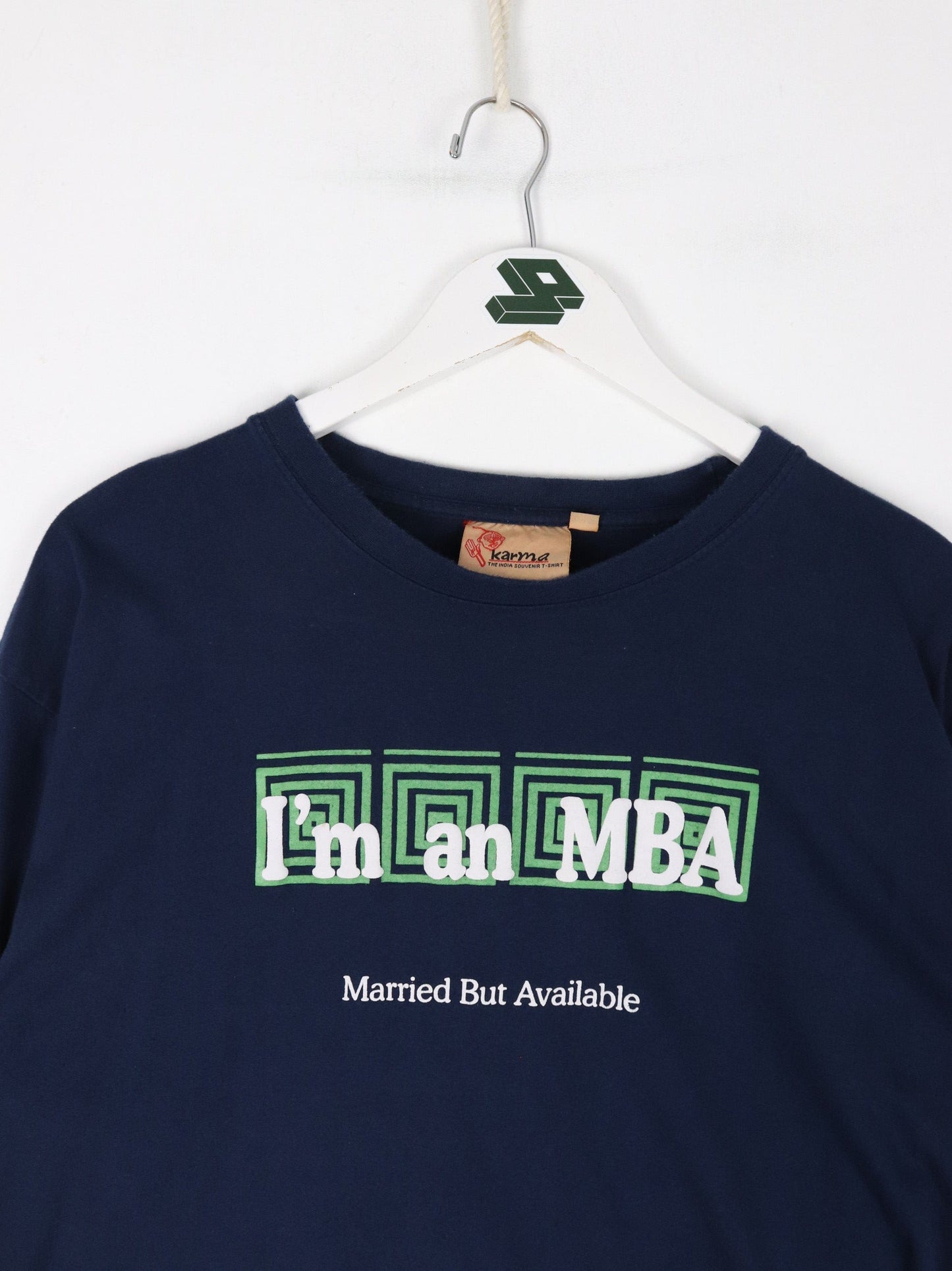 I'm An MBA T Shirt Fits Mens Large Blue Funny