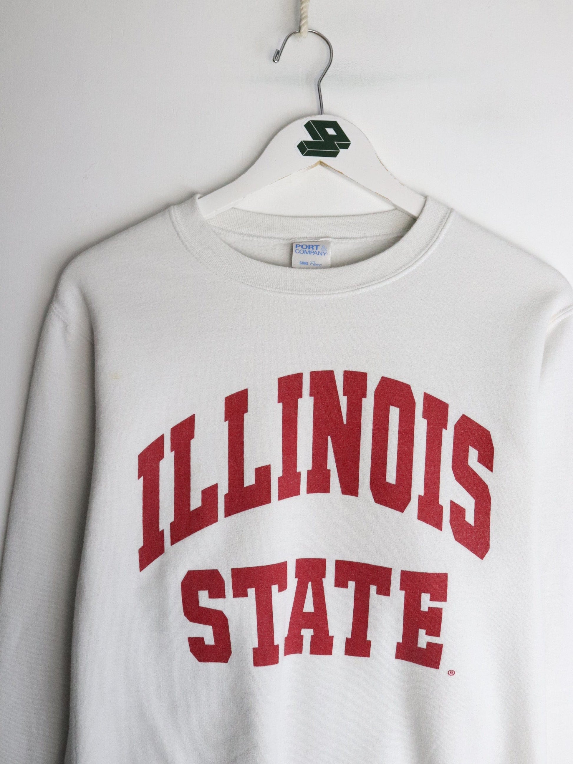 Illinois State Sweatshirt Mens Small White from propervintagecanada
