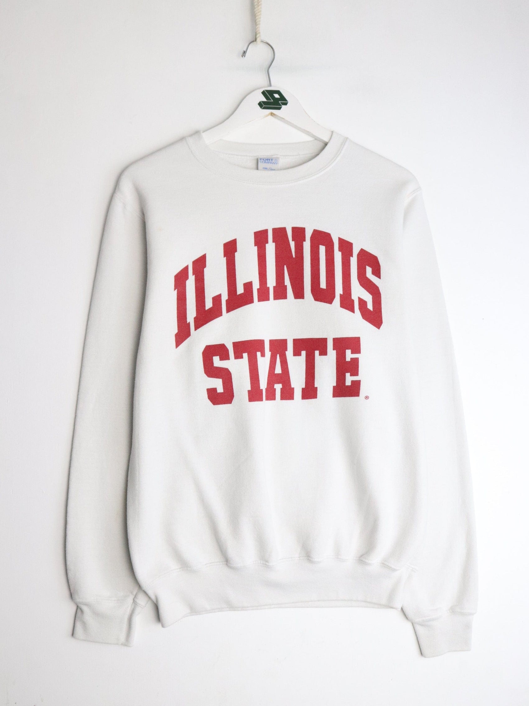 Illinois State Sweatshirt Mens Small White