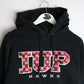 IUP Hawks Sweatshirt Mens XL Black College Hoodie from propervintagecanada