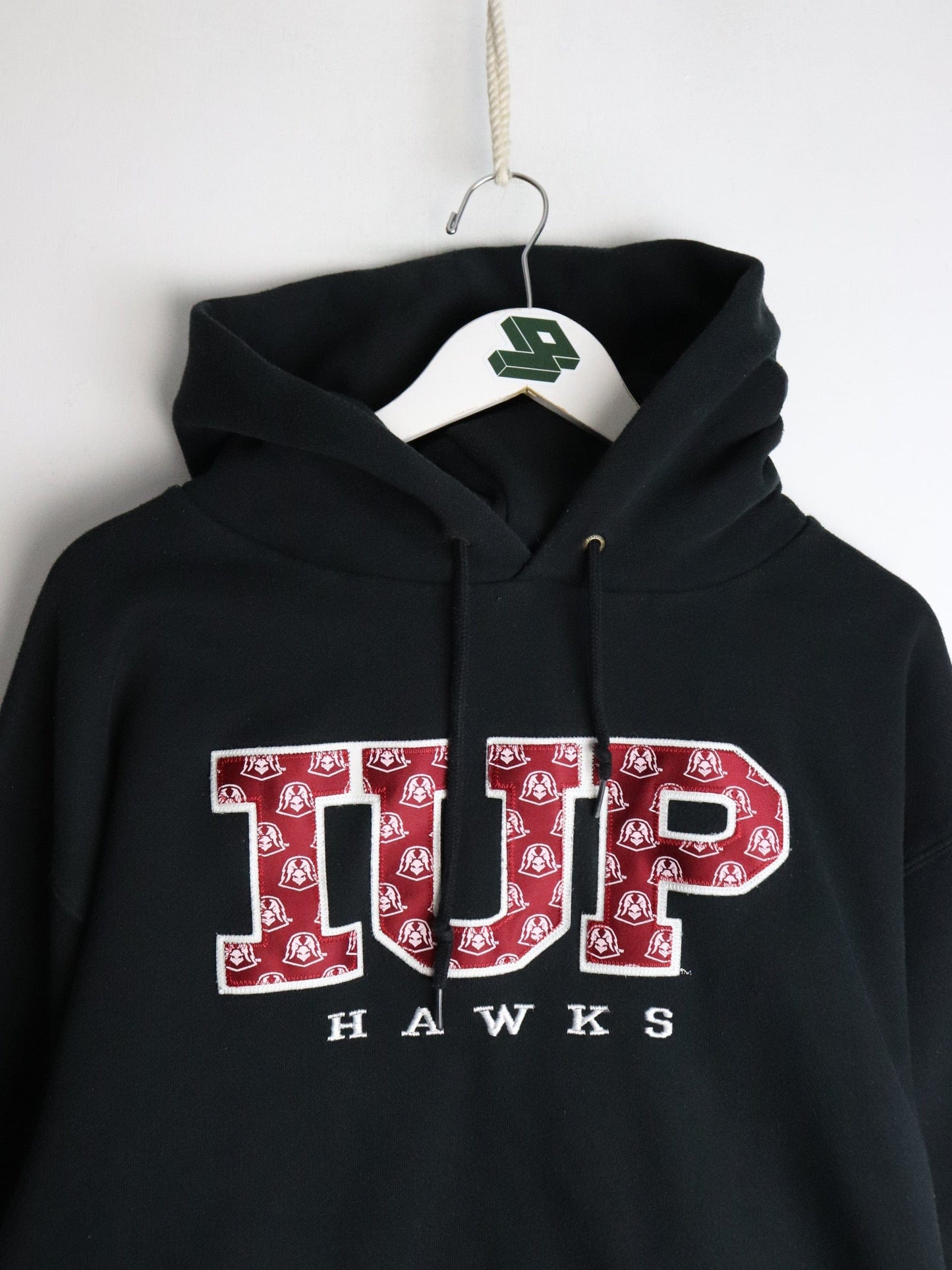 IUP Hawks Sweatshirt Mens XL Black College Hoodie from propervintagecanada