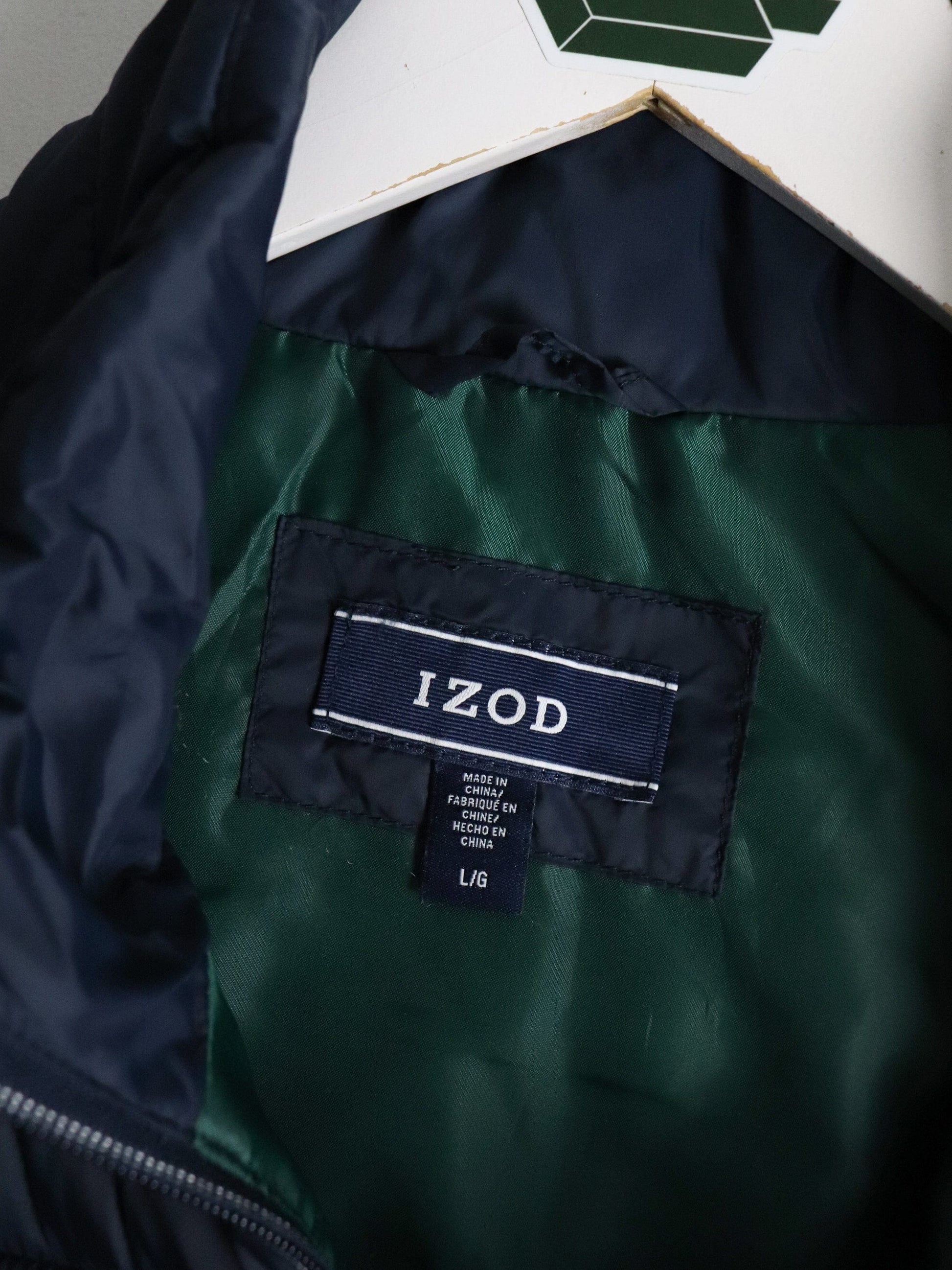 Izod Jacket Mens Large Blue Vest from propervintagecanada