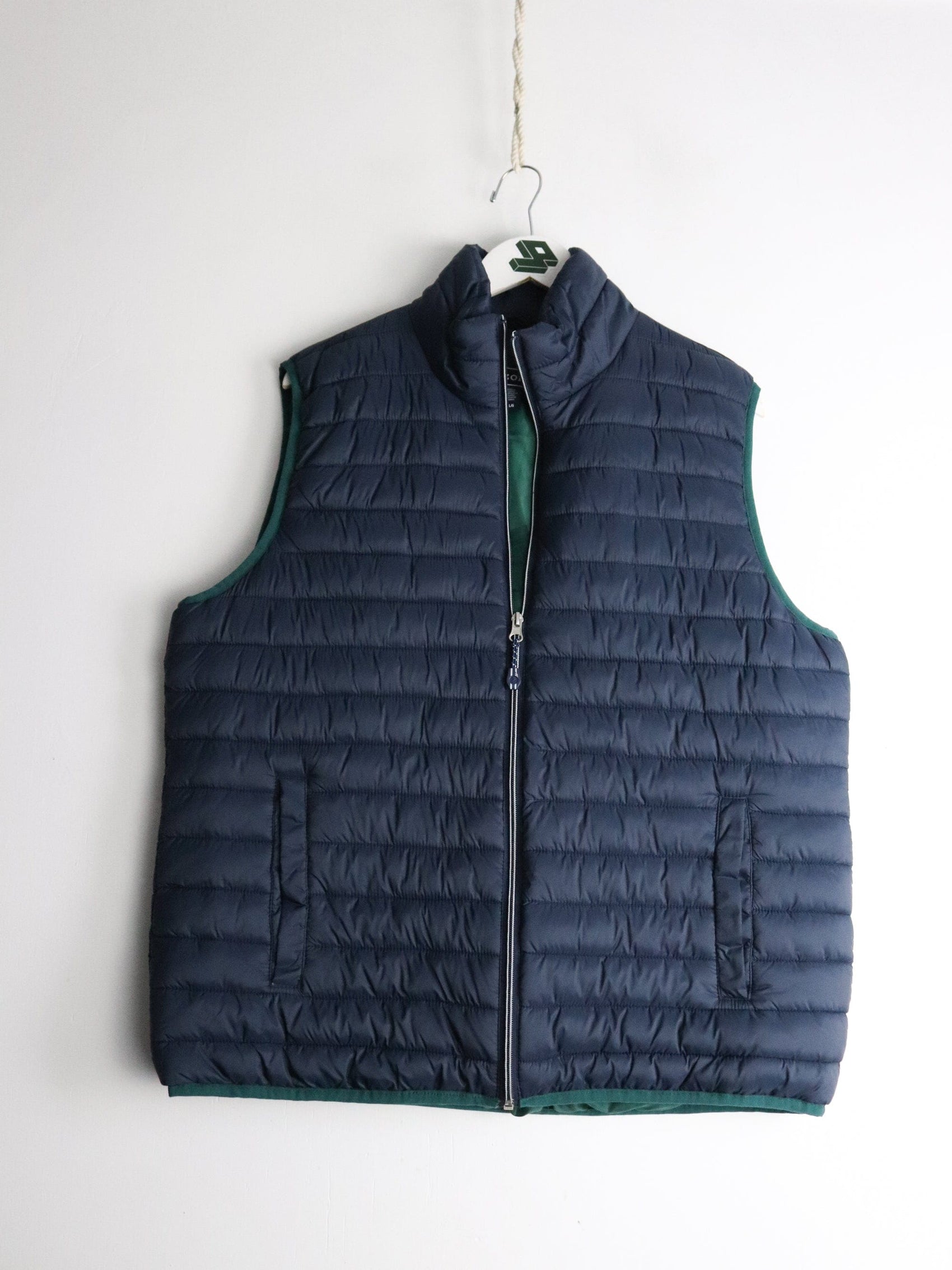 Izod Jackets & Coats Izod Jacket Mens Large Blue Vest