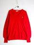 Izod Knitwear Vintage Izod Sweater Mens Large Red Knit