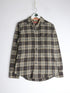 Izod Shirt Mens Small Brown Plaid Flannel from propervintagecanada