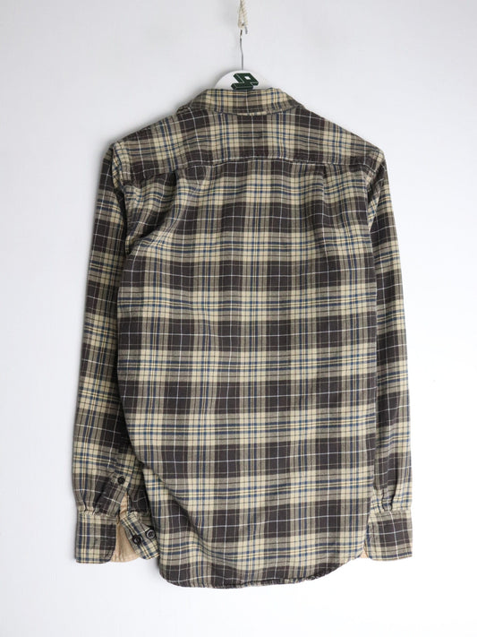 Izod Shirt Mens Small Brown Plaid Flannel from propervintagecanada