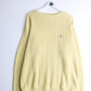 Izod Sweater Fits Mens Large Yellow Knit Golf from propervintagecanada