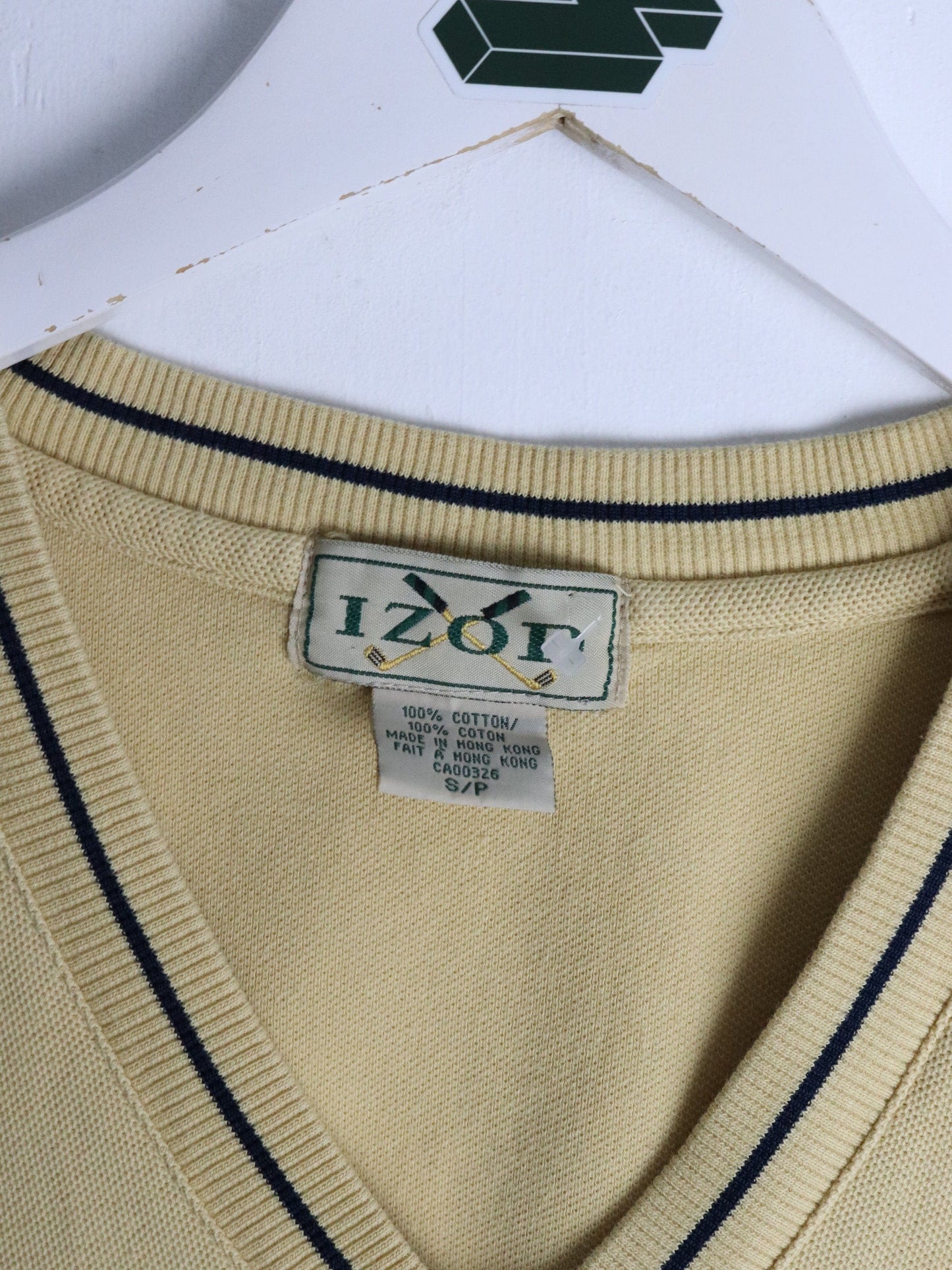 Izod Sweatshirts & Hoodies Vintage Izod Vest Mens Small Yellow Sweater Golf