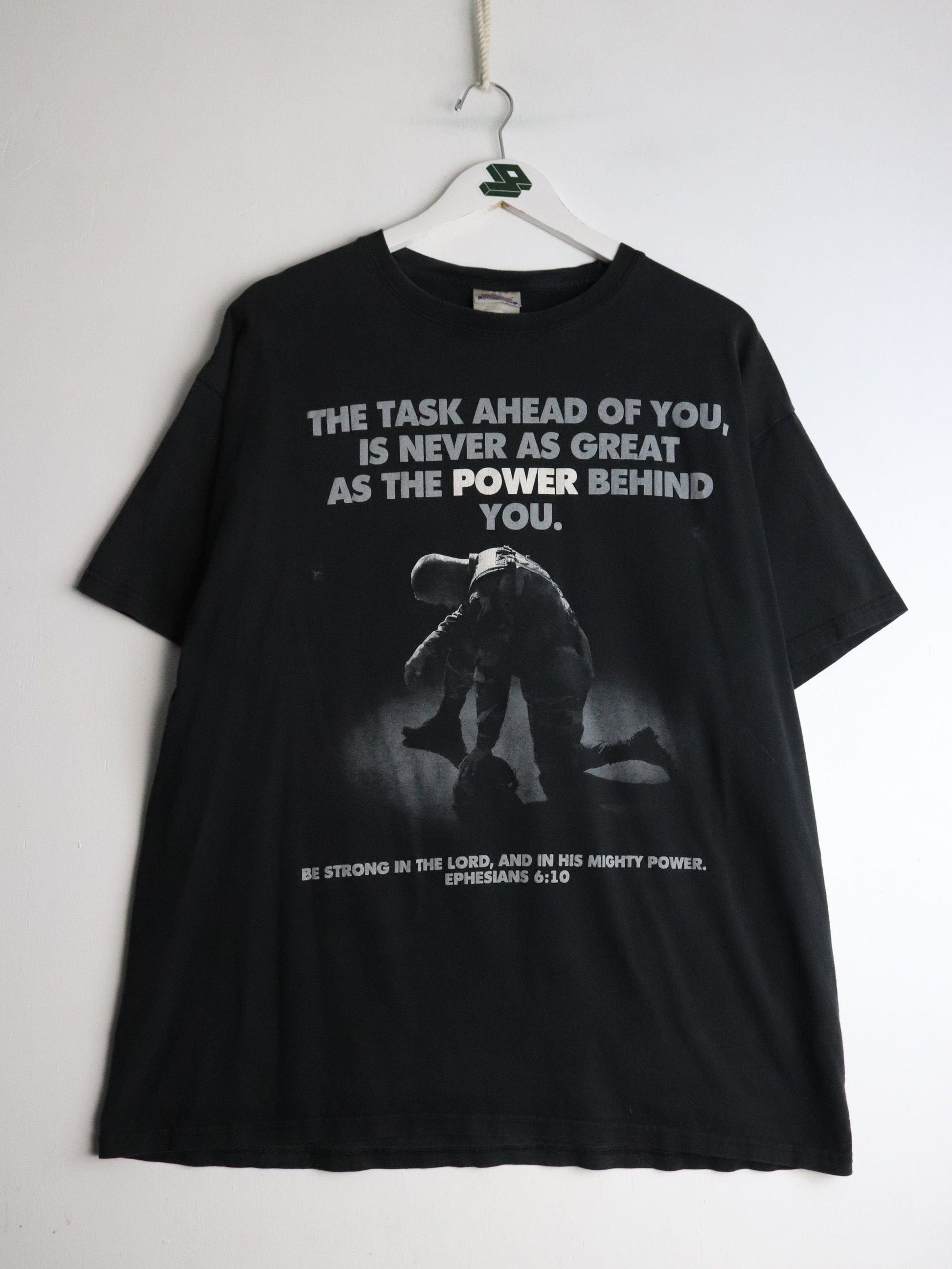 Jesus T Shirt Mens XL Black from propervintagecanada