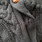 John Ashford Knit Sweater Mens Slim XL Black Cardigan from propervintagecanada