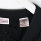 John Ashford Knit Sweater Mens Slim XL Black Cardigan from propervintagecanada