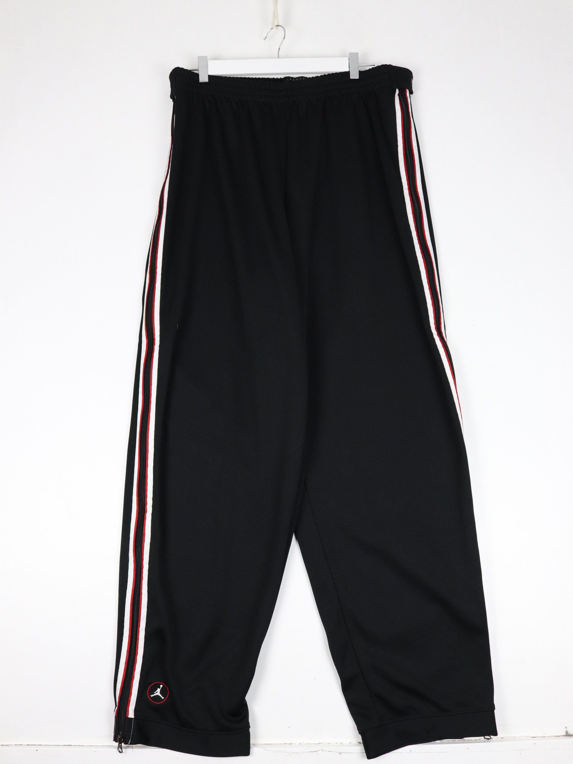 Vintage Jordan Pants Mens 2XL Black Basketball Y2K Zip Off