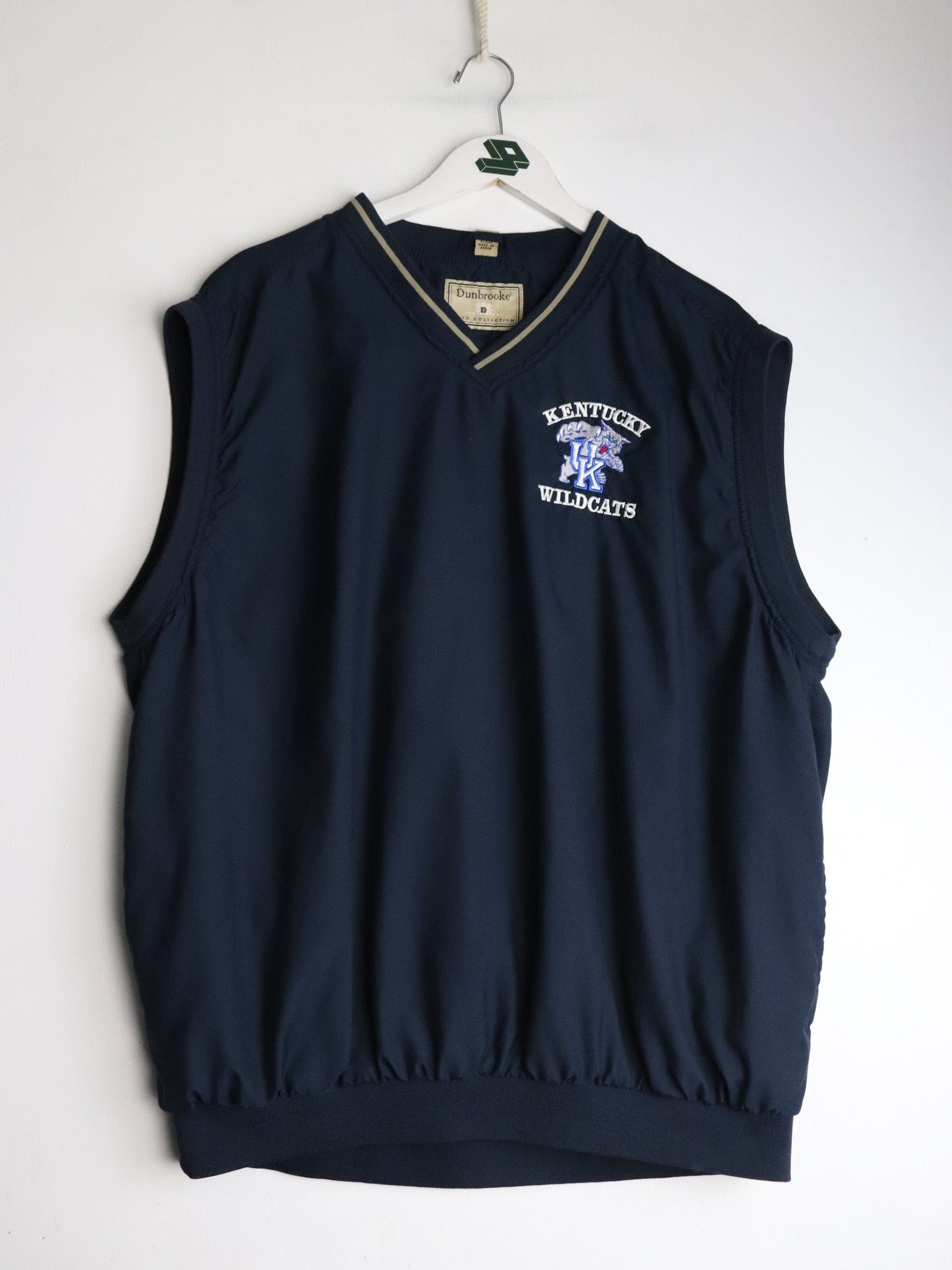 Kentucky Wildcats Windbreaker Mens XL Blue Vest from propervintagecanada