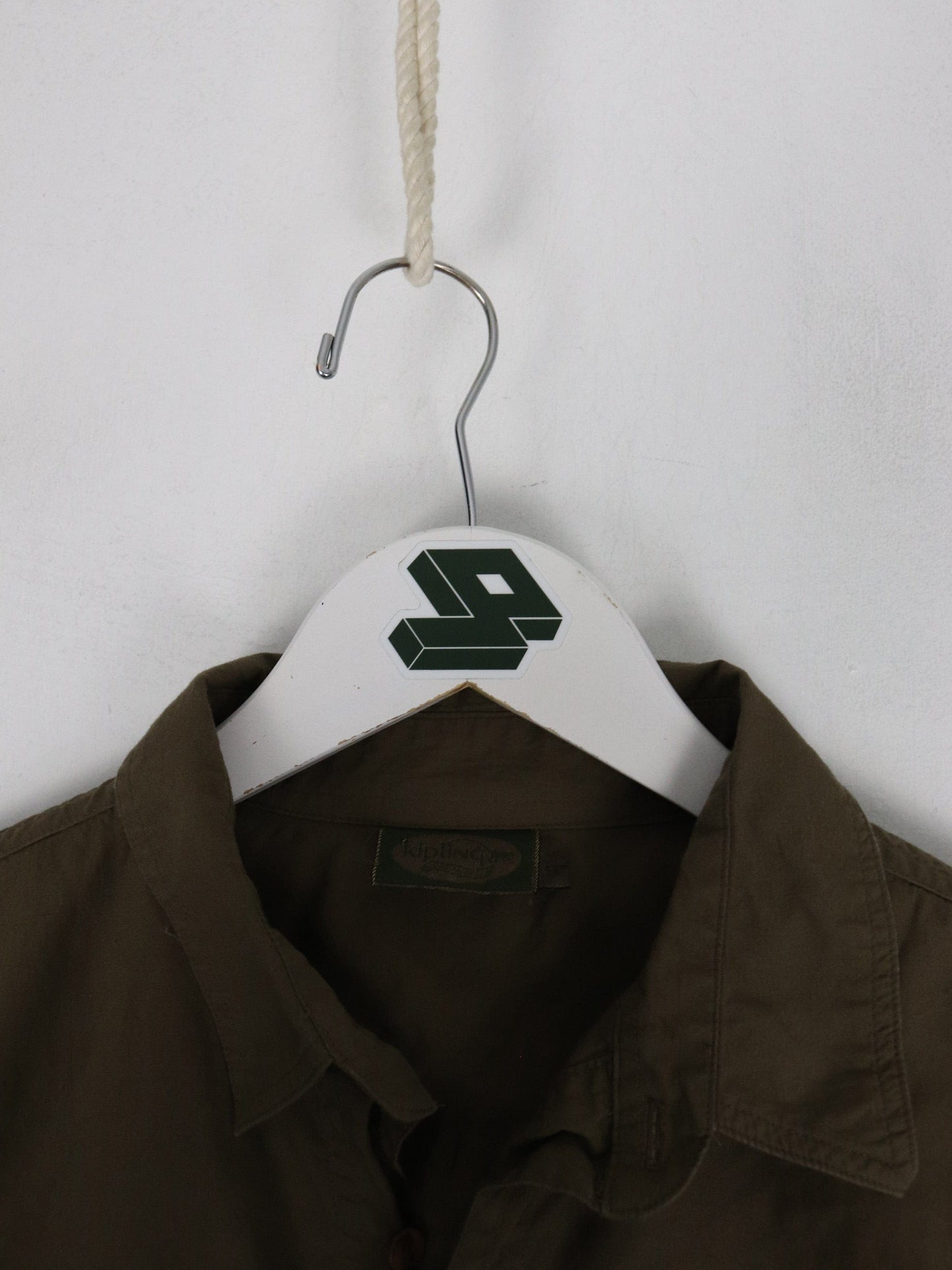 Kipling Shirt Mens Small Brown Button Up from propervintagecanada