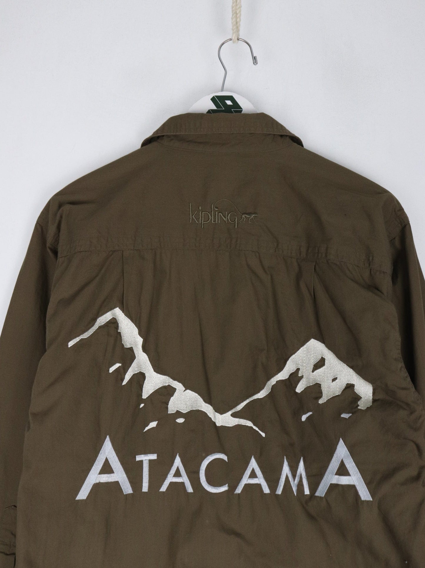 Kipling Shirt Mens Small Brown Button Up from propervintagecanada