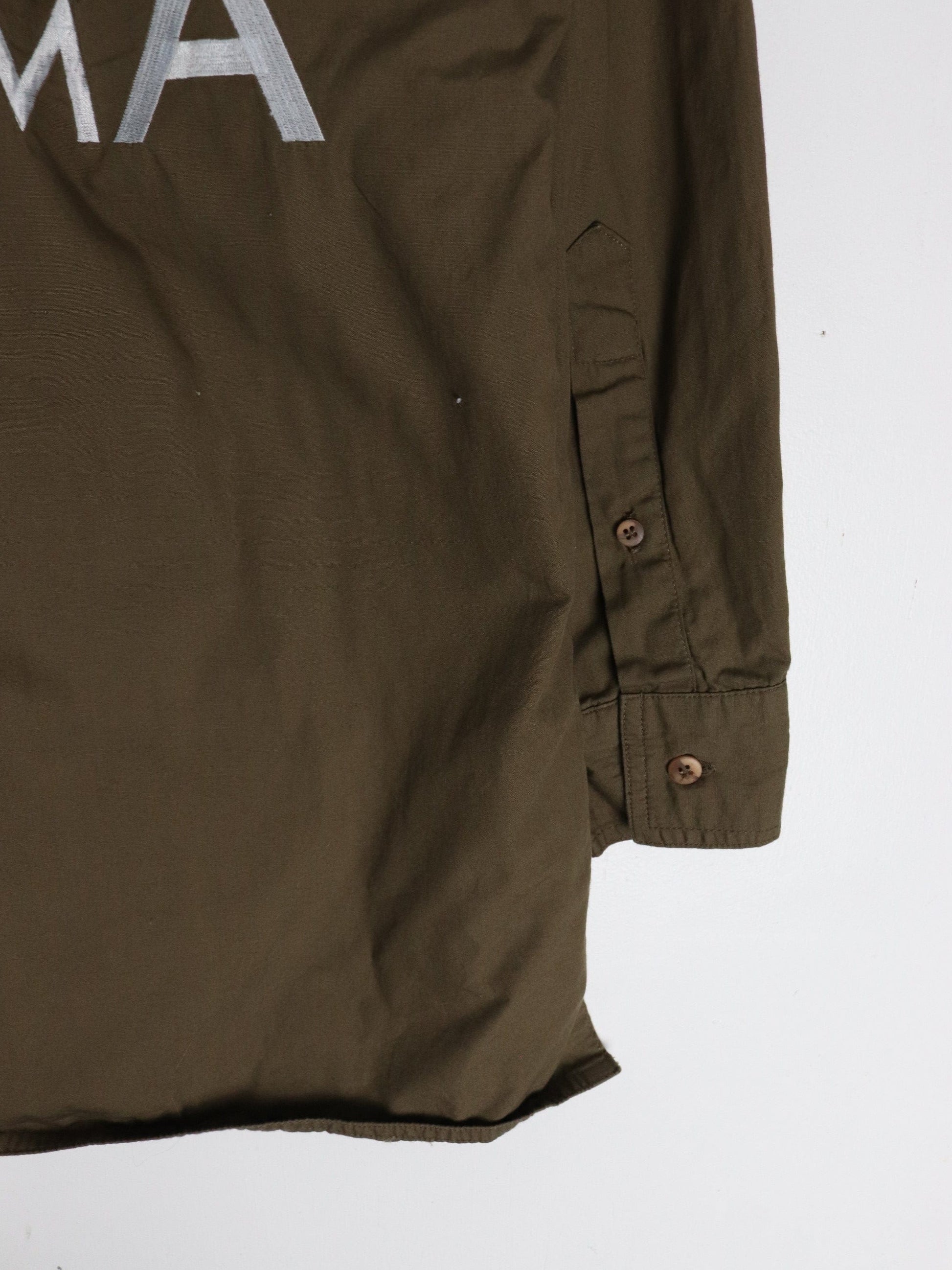 Kipling Shirt Mens Small Brown Button Up from propervintagecanada