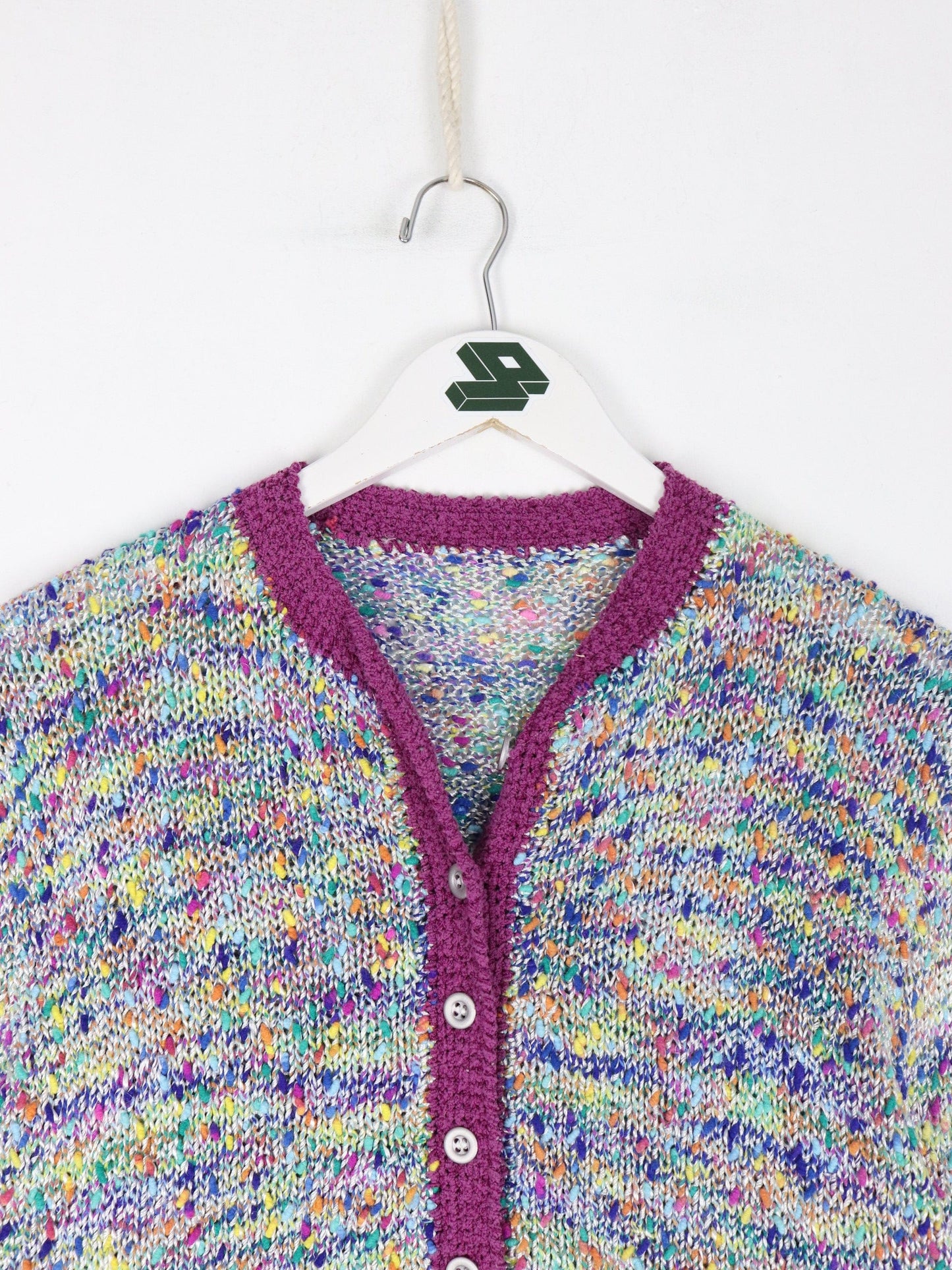 Knit Sweater Womens Small Pink Cardigan from propervintagecanada