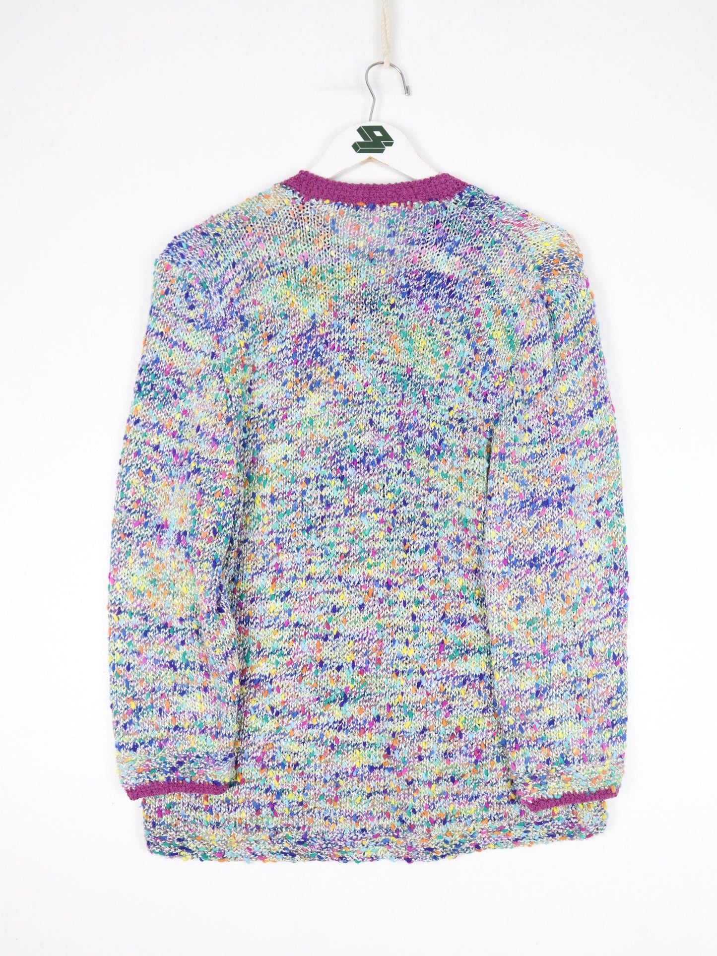 Knit Sweater Womens Small Pink Cardigan from propervintagecanada