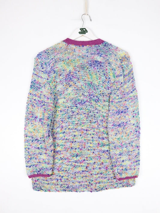 Knit Sweater Womens Small Pink Cardigan