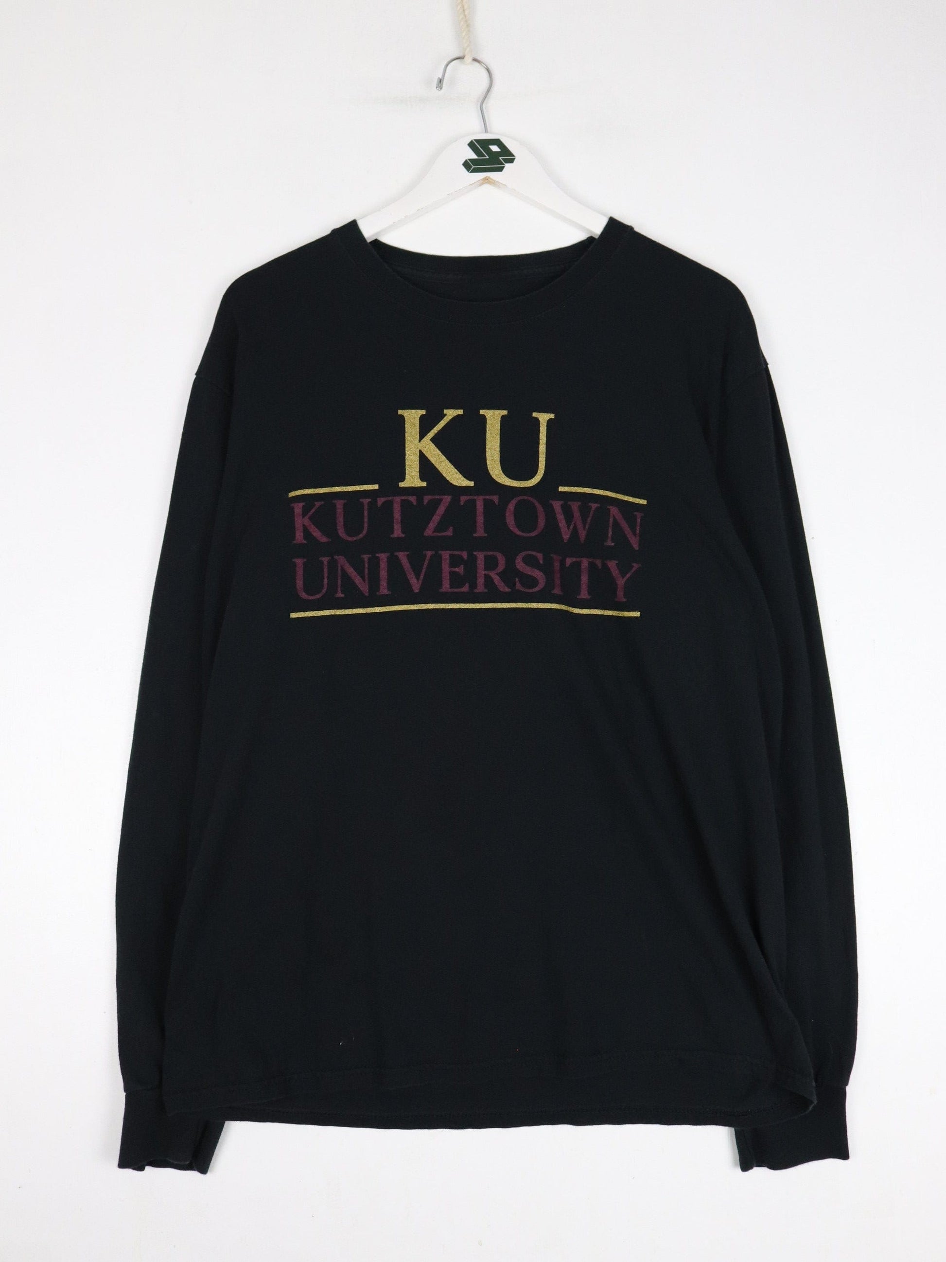 Kutztown University T Shirt Mens Large Black Long Sleeve College from propervintagecanada